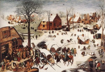  Pie Obras - La numeración en Belén, el campesino renacentista flamenco Pieter Bruegel el Viejo